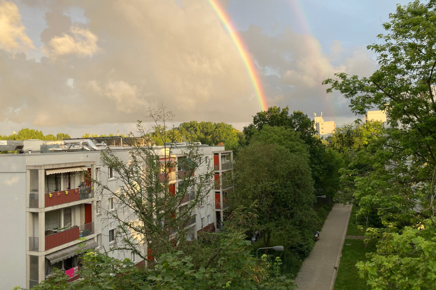 Blick nach Süden von Lübke Siedlung